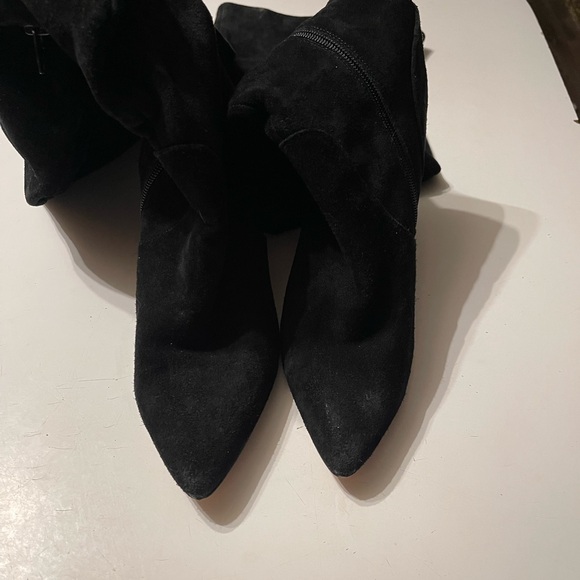 Kurt Geiger Women’s Size 10 (41) Black Suede Violet Over The Knee Boots - Picture 8 of 8